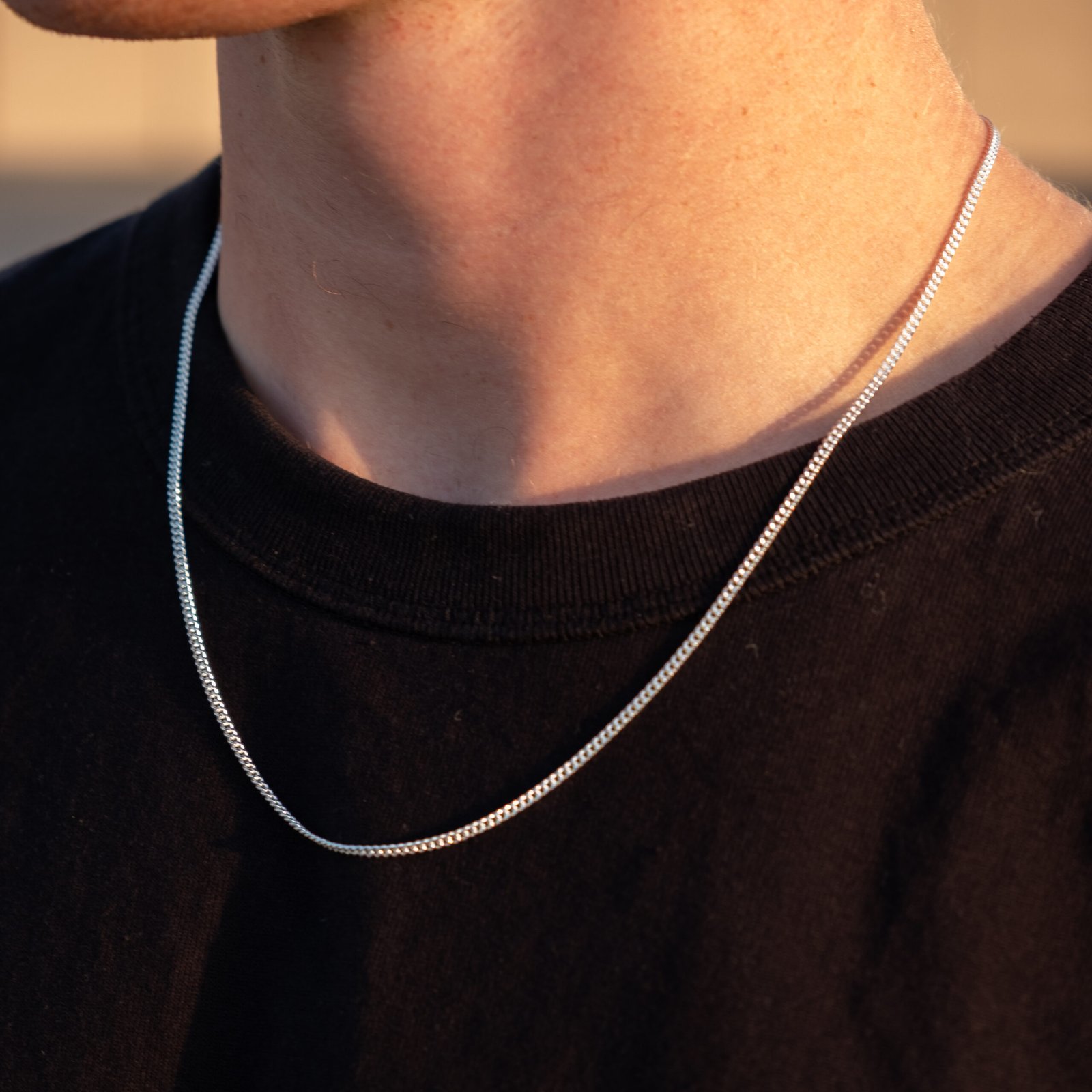 Zilveren Cuban ketting 2 mm 925 sterling zilver - Afbeelding 3