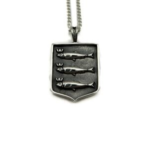 ketting met schevenings wapen in zilver