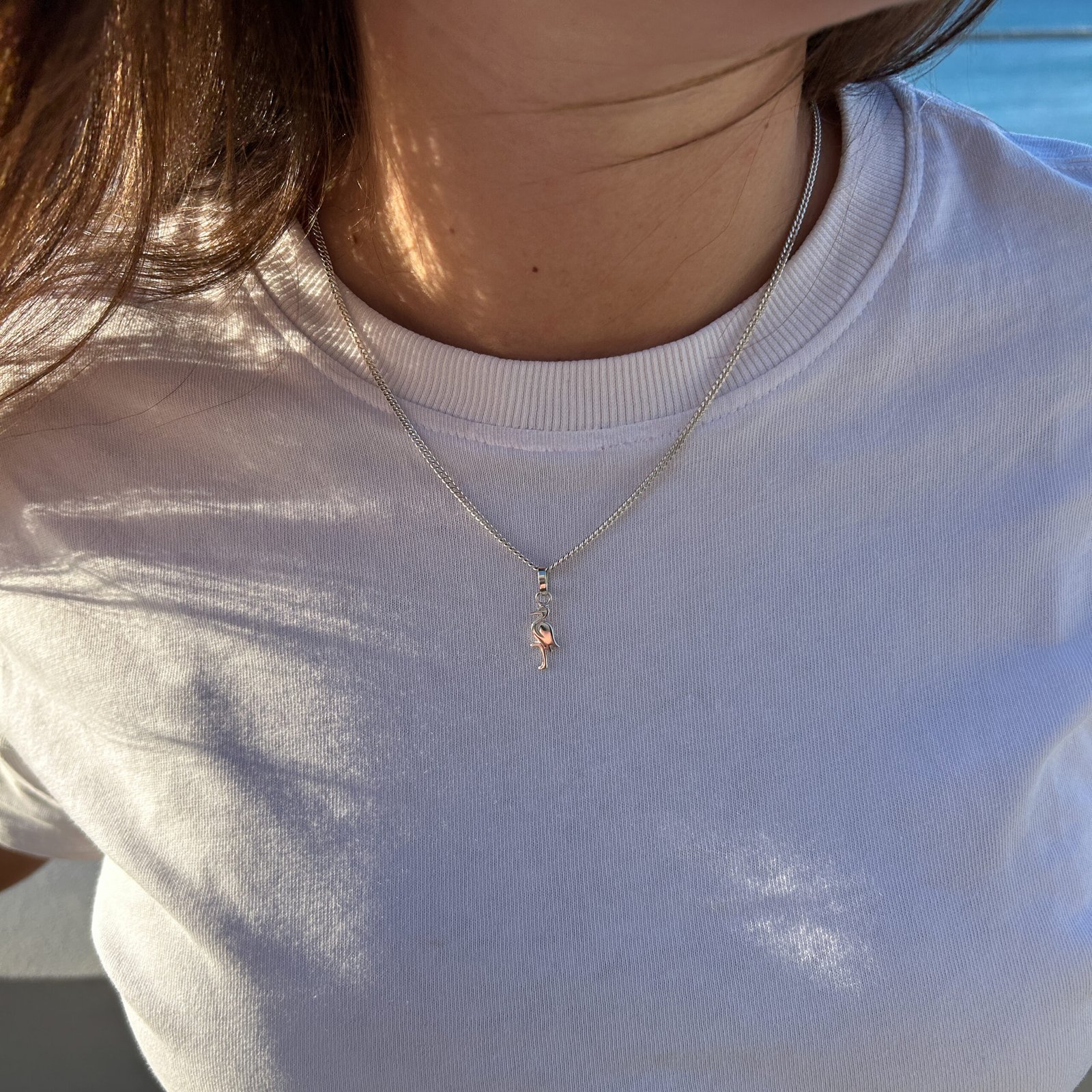 ooievaars hanger zilver klein - Afbeelding 8