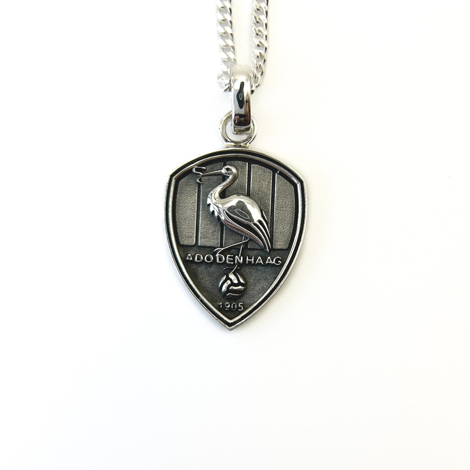 ADO Den Haag Zilveren 925 Hanger met ketting