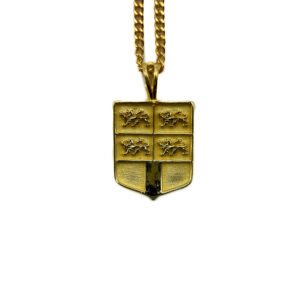 Gouden wapen van Rotterdam hanger met ketting