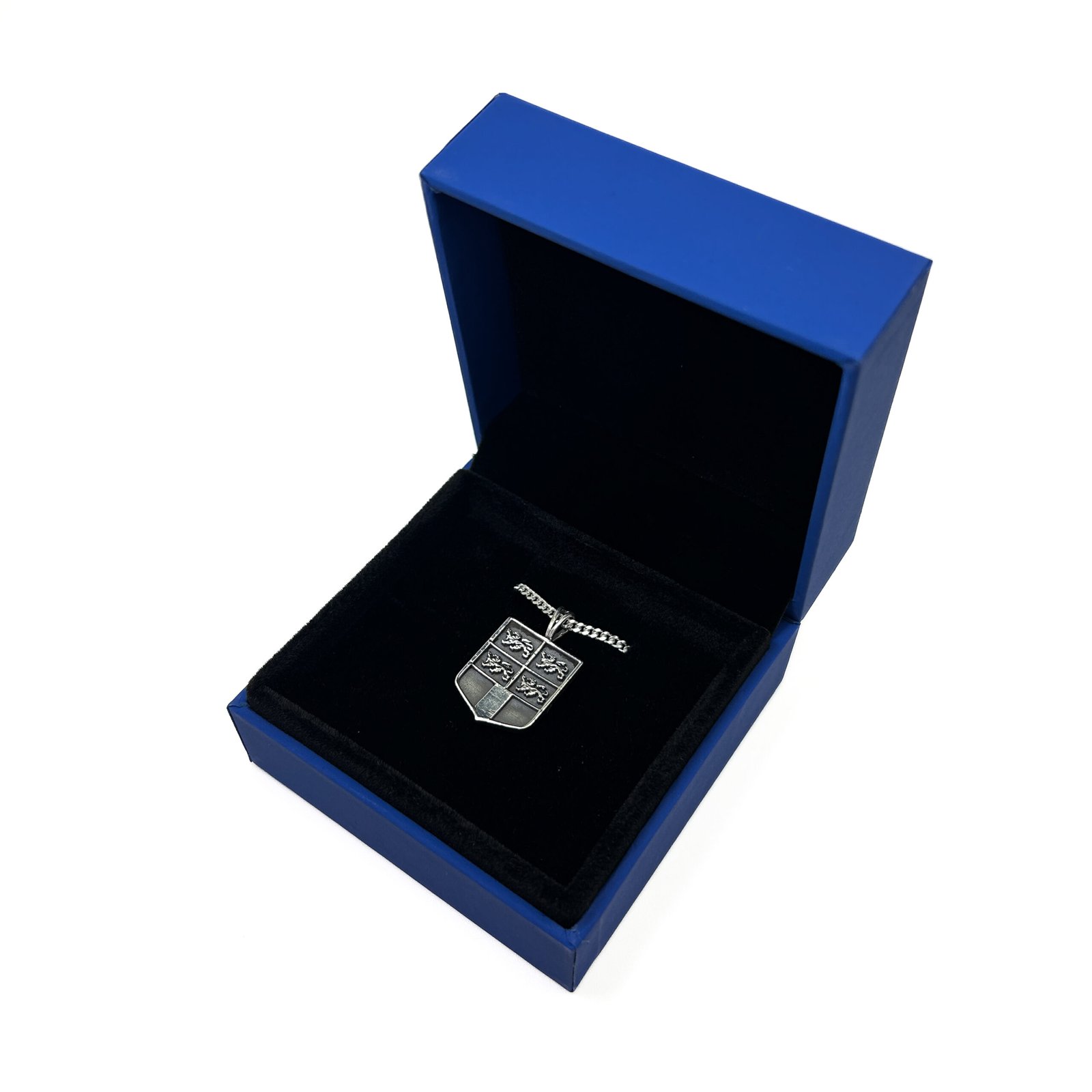 Zilveren wapen van Rotterdam hanger met ketting - Afbeelding 2